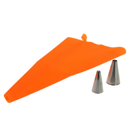 De Buyer - Poche à pâtisserie en silicone et 2 douilles inox (1/4)