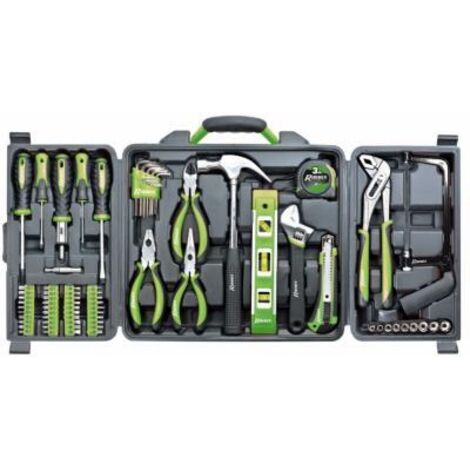 Ribimex – Coffret multi-outils 76 pièces – Outils en PVC pour travaux de bricolage – Dimensions 360x85x335mm – Poids 4.14kg - PRKOUT76 (1/5)