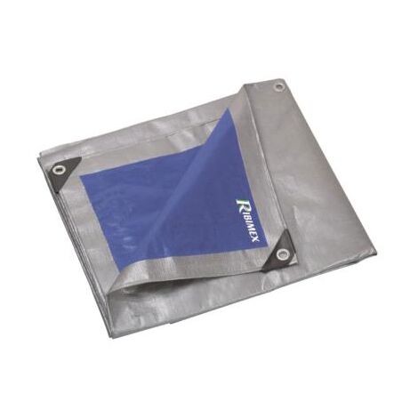 Ribitech – Bâche ultra-lourde 6 x 10 m – Imperméable et imputrescible – 250 g/m² – Œillets en aluminium tous les 50 cm – Pour chantiers humides - prb25006x10