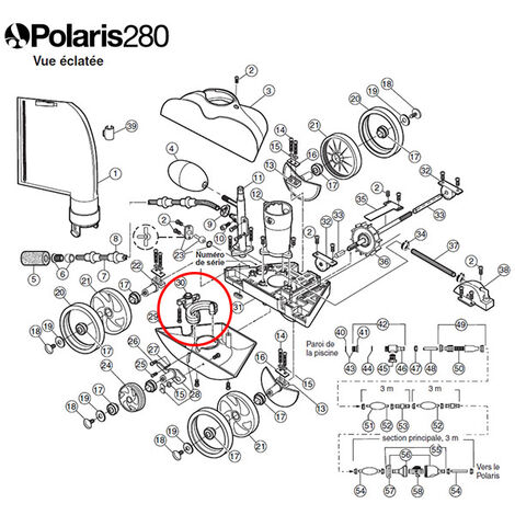 Système de distribution d'eau venturi de rechange pour polaris 280 - Polaris - k25