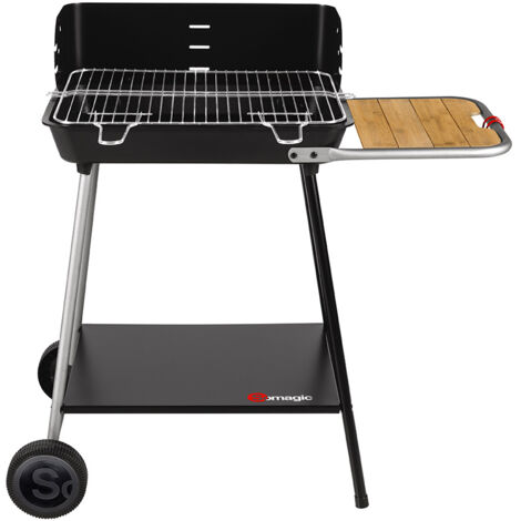 Barbecue à charbon 54,5x38,5cm avec chariot - Somagic - 37533700f