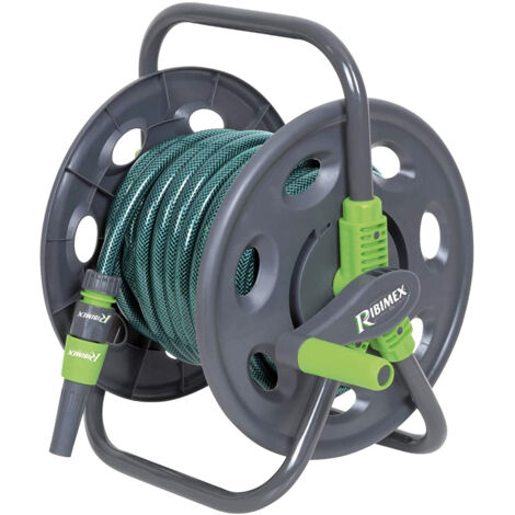 Enrouleur de tuyau manuel portable 15m - Ribitech - PRA/DB.1104