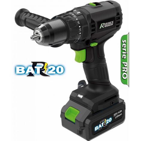 Perceuse-visseuse sans fil 20v + batterie - Ribimex - prbat20/pro4