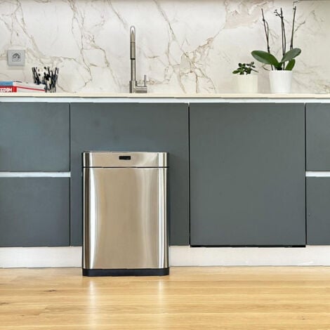 Poubelle automatique 60l inox - Kitchen Move - bat-60ls18-1