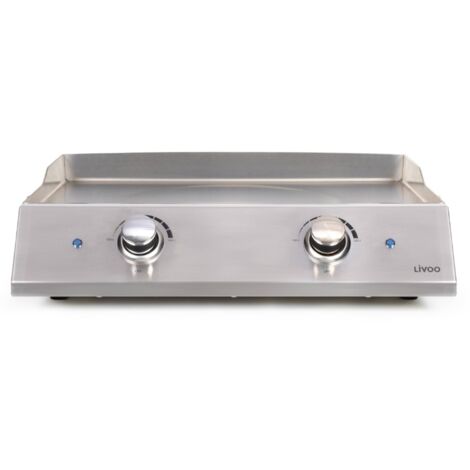 Plancha électrique 2800 W – Surface de cuisson 51 x 36 cm – Thermostats réglables jusqu'à 300 °C – DOC302 – Livoo