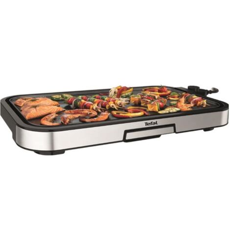 Tefal – Plancha électrique 2300W – Grande surface 55x30,4 cm – Revêtement antiadhésif RESIST+ – Thermostat réglable jusqu'à 250°C - CB631D10
