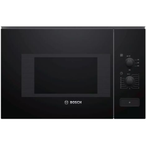 Bosch – Micro-ondes encastrable 20L 800W BFL520MB0 – 5 niveaux de puissance – Design noir moderne – Dimensions 60cm pour intégration facile