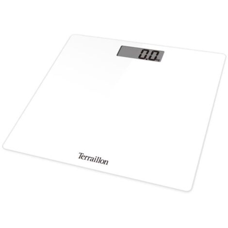 Pèse-personne électronique 180kg/100g – Écran LCD 2,6 cm – Ultra-plat et facile à ranger – Mise en marche automatique – Terraillon (1/5)