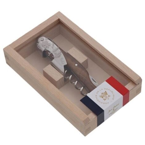 Coffret bois tire-bouchon sommelier noir - Jean Dubost - L0013850D14345