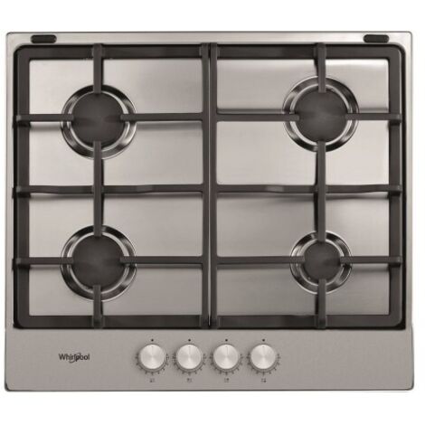 Table De Cuisson Gaz Encastrable 59cm Noir - 4 Brûleurs Dont Wok, 7800W, Verre Trempé - 8
