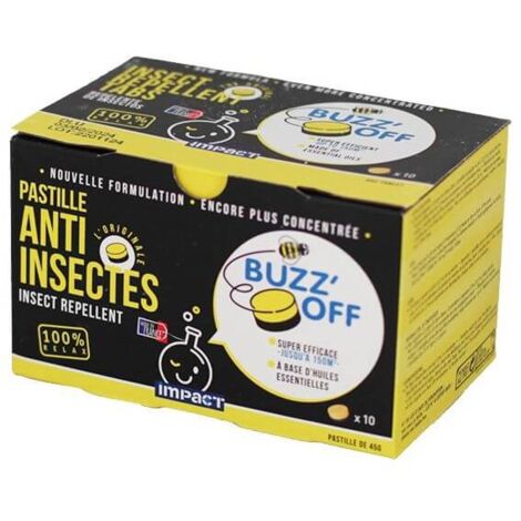 Pastille anti-insectes Impact BUZZ'OFF -