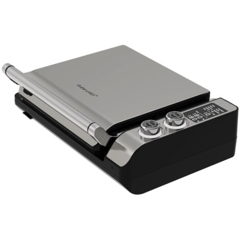 NATURAMIX Gril Viande 150à230° 8progr. 28x29.5 ouv.180° Inox MULTIGRILL-PRO1400 (1/3)