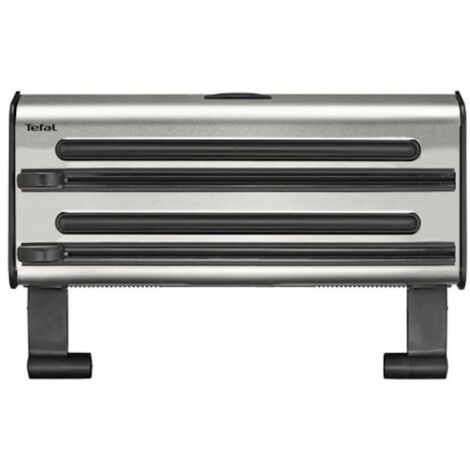 Tefal – Dérouleur coupe film mural aluminium pour 3 rouleaux – Dimensions 41x16,5x9,5cm – Coupe dans les deux sens – K1887904