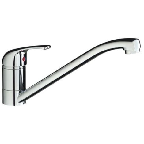 Franke – Mitigeur de cuisine chromé orientable 360° – Hauteur 123mm – Bec simple – 364057 (1/2)