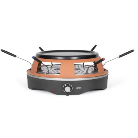 Livoo DOC304 Four à Pizza Marron 1200W Capacité 6 Mini-Pizzas (1/7)