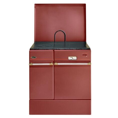 Godin – Cuisinière à bois Arpège 75cm 10kW – Rendement 76,36% – Taille bûches 50cm – Four émaillé à convection – Poignée inox laiton - 240162CARMINPOLI