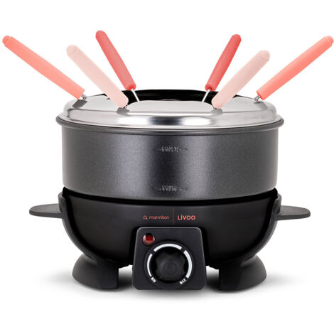 Fondue électrique 650w 6 fourchettes - Livoo - DOC308
