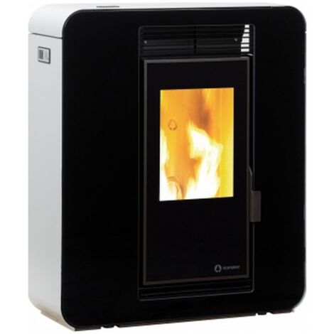 Poêle à granulés de bois 10kw blanc - Ecoforest - 20879
