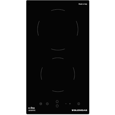 Table domino vitrocéramique 30cm 3000w noir - Glem Gas - GTH32T