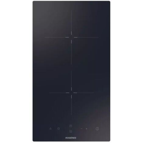 Rosieres – Plaque vitrocéramique 2 foyers 2900W – Largeur 28cm – Encastrement 26.8x49cm – Pour cuisson précise et rapide