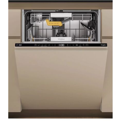 Whirlpool – Lave-vaisselle tout intégré 60 cm – 14 couverts – Classe énergétique C – Niveau sonore 40 dB – 8 programmes – Ouverture automatique de porte