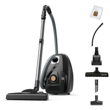Rowenta – Aspirateur avec sac 400 W – Niveau sonore 64 dB – Filtration haute efficacité – Capacité 4,5 L – Fabrication France en plastique recyclé - YY5469FE (1/5)