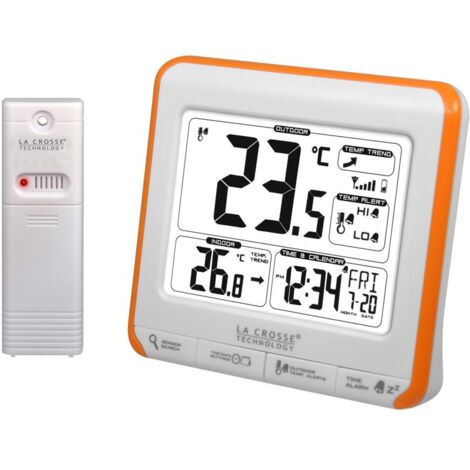 Station météo blanc/orange - La Crosse Technology - WS 6811 WHI-ORA (1/2)