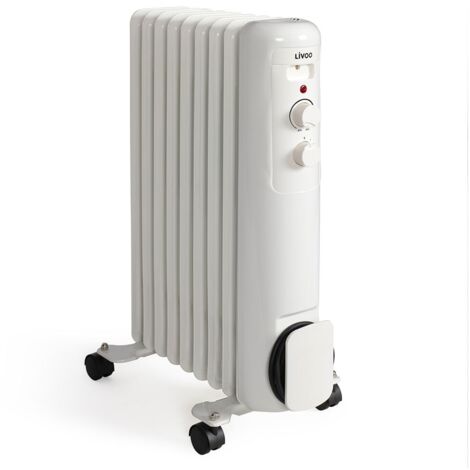 Radiateur bain d'huile 2000w blanc - Livoo - DOM502W (1/3)