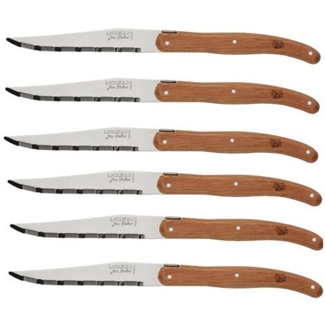 JEAN DUBOST LAGUIOLE CHENE PEFC COFFRET 6 COUTEAUX L0060011PEF175