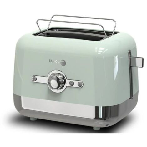 Fagor – Grille-pain 2 tranches 870W – 5 niveaux de dorage – Plateau de miettes amovible – Décongélation et réchauffage intégrés - FG1930