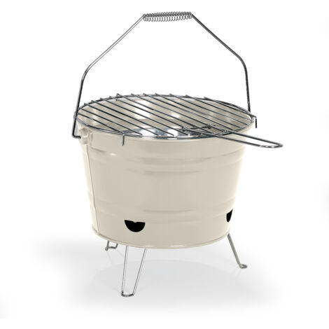 Barbecue à charbon 27cm crème - Livoo - DOC327C (1/5)