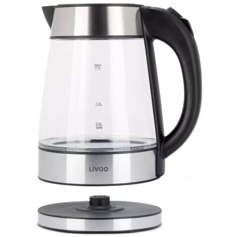 LIVOO Feel good moments Bouilloire sans fil électrique Gris | Leroy Merlin LIVOO Feel good moments Bouilloire sans fil électrique Gris | Leroy Merlin