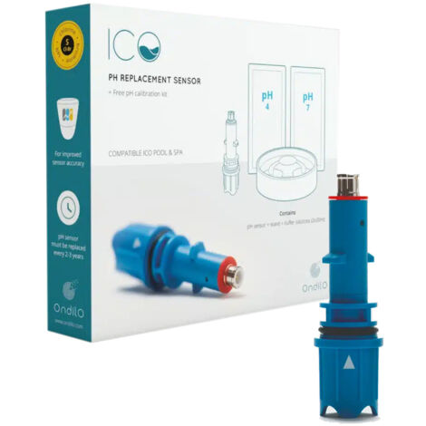 Kit sonde pH bleu pour analyse de l'eau de piscine – Système Twist&Lock – Compatible ICO pool et ICO spa – ICOSEPH03 – Ondilo