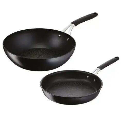 Poêles 26cm + wok 28cm noir - Lagostina - 012165600102