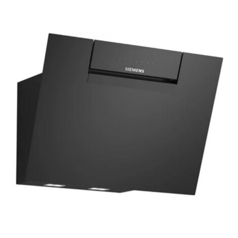 Hotte décorative inclinée 60cm 427m3/h noir - Siemens - LC67JFN60 (1/4)