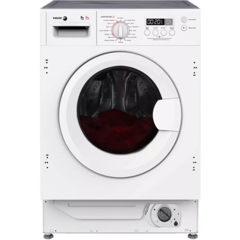 Lave-linge séchant intégrable 8/6kg 1400 tours/min - Fagor - FLSI8614BW (1/5)