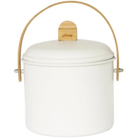 Seau à compost 3.5 l beige - Pebbly - NBA202 (1/5)