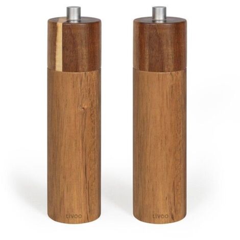 Set de 2 moulins sel et poivre manuels - Livoo - MEN425 (1/5)