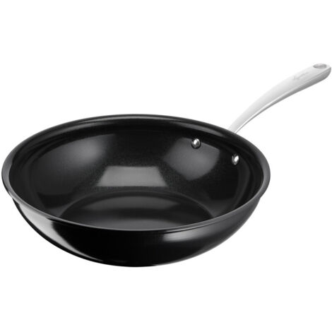 Poêle wok en aluminium 28cm noir - Lagostina - 010275041828