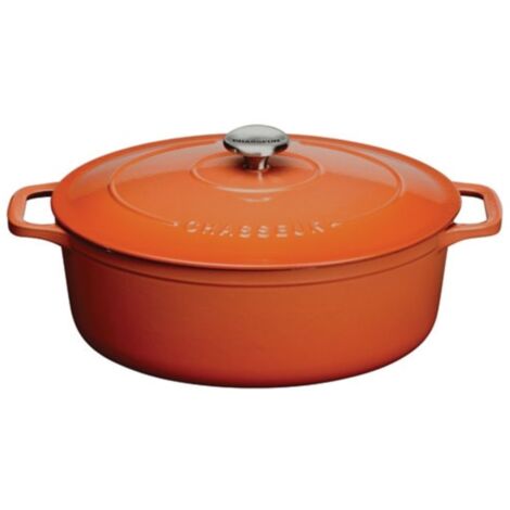 Cocotte en fonte ovale 29 cm chestnut - Chasseur - PUC472999 (1/2)
