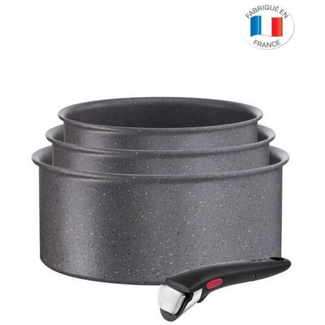 TEFAL Ingenio Natural Force 3 Casseroles D16/18/20 avec poignée - L3969002