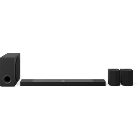 LG – Barre de son bluetooth 9.1.5 810W avec Dolby Atmos et DTS:X – 17 haut-parleurs – Caisson de basses sans fil – Compatible Alexa et Google Assistant