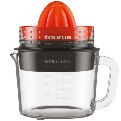 Presse-agrumes 30w transparent, noir et orange - Taurus - 924254000 (1/5)