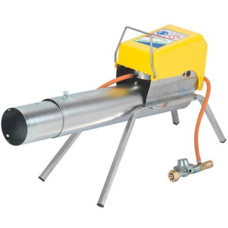 Ribimex – Epouvantail à gaz canon télescopique – Détonation automatique par piezo – Réglage fréquence par débit gaz – Fonctionnement butane ou propane