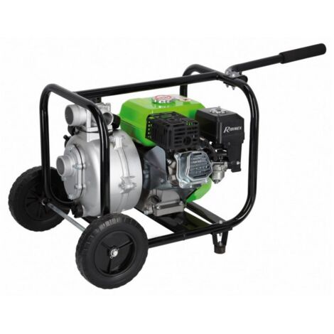 Motopompe essence à pression 212cc 27m3/h sur roues - Ribimex - PRMPC213/27P