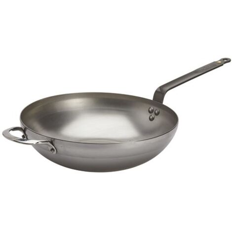 Poêle wok acier doux 32cm - De Buyer - 5617.32 (1/5)