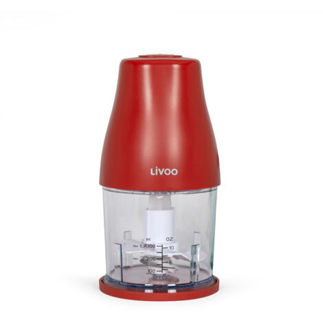 Hachoir - LIVOO - DOP244R - 400W - 1 vitesse et turbo - Bol gradué 300 ml - 2 lames acier inoxydable (1/5)