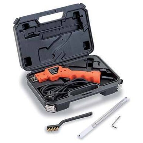 Kemper – Couteau professionnel à lame chaude 150W – Température 500°C – Pour polystyrène – Inclus 2 lames et brosse de nettoyage