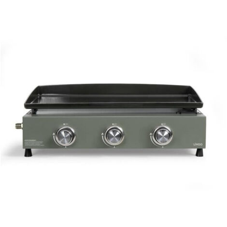 Livoo DOC324 Plancha Gaz Acier Inoxydable Puissante