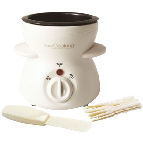 Appareil à fondue chocolat 25w blanc - Scrapcooking - 3895 (1/4)